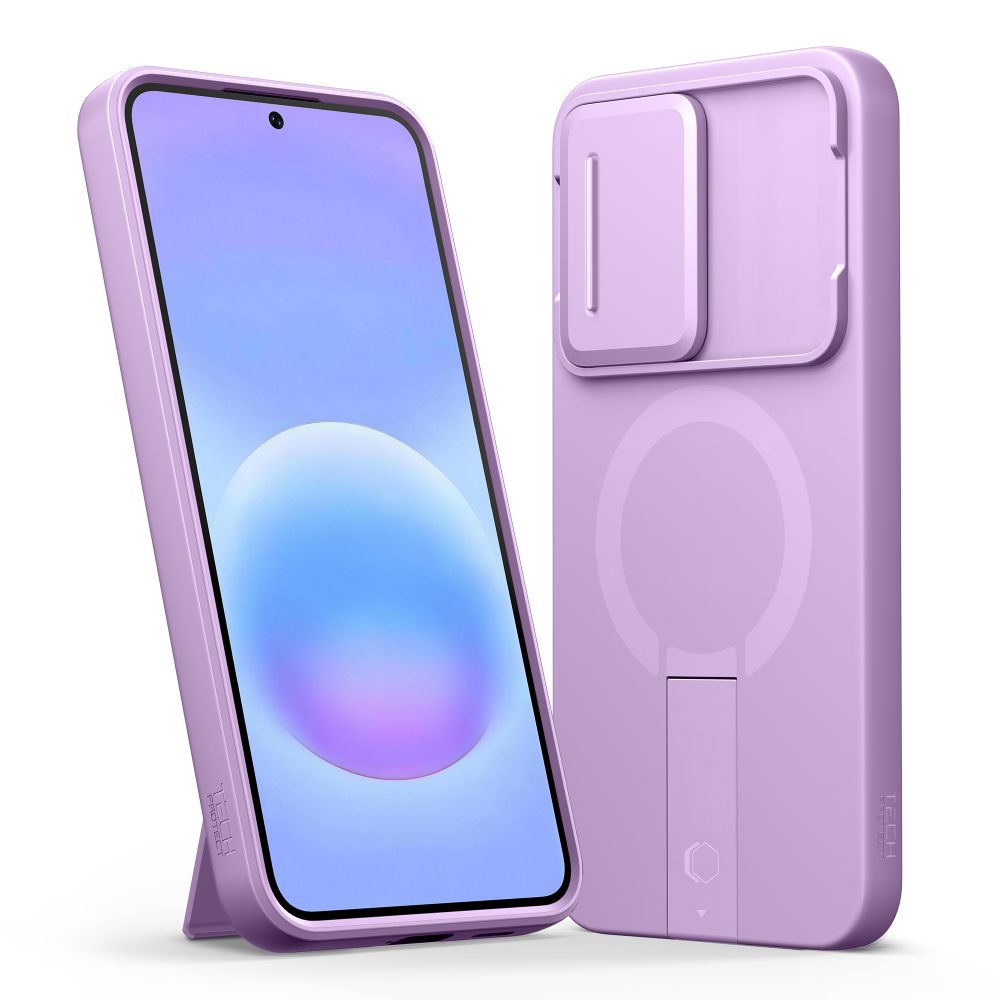 Tech-Protect Kevlar Aura MagSafe-etui til Samsung Galaxy A57 – Lilla