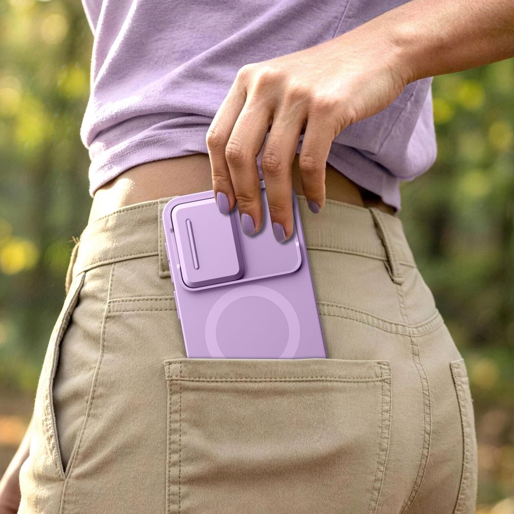 Tech-Protect Kevlar Aura MagSafe-etui til Samsung Galaxy A57 – Lilla