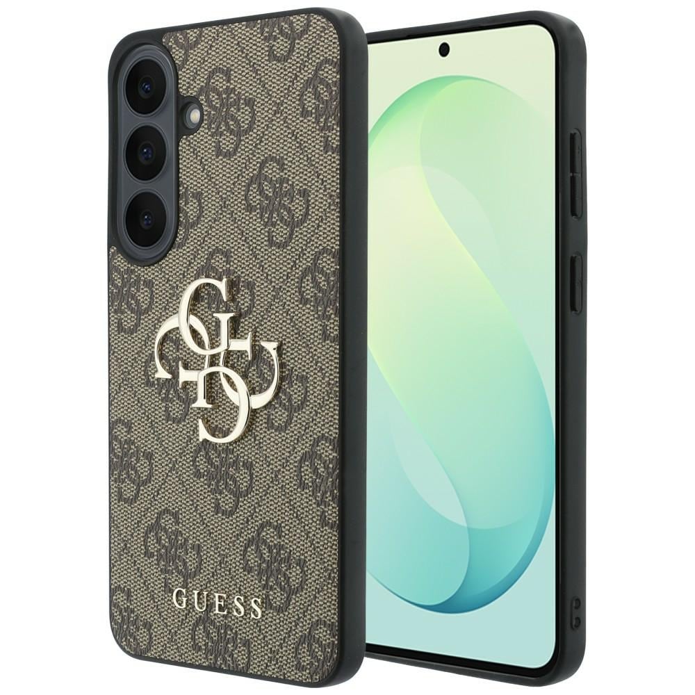 Guess Leather 4G metalllogo-etui til Samsung Galaxy S26 FE – brun