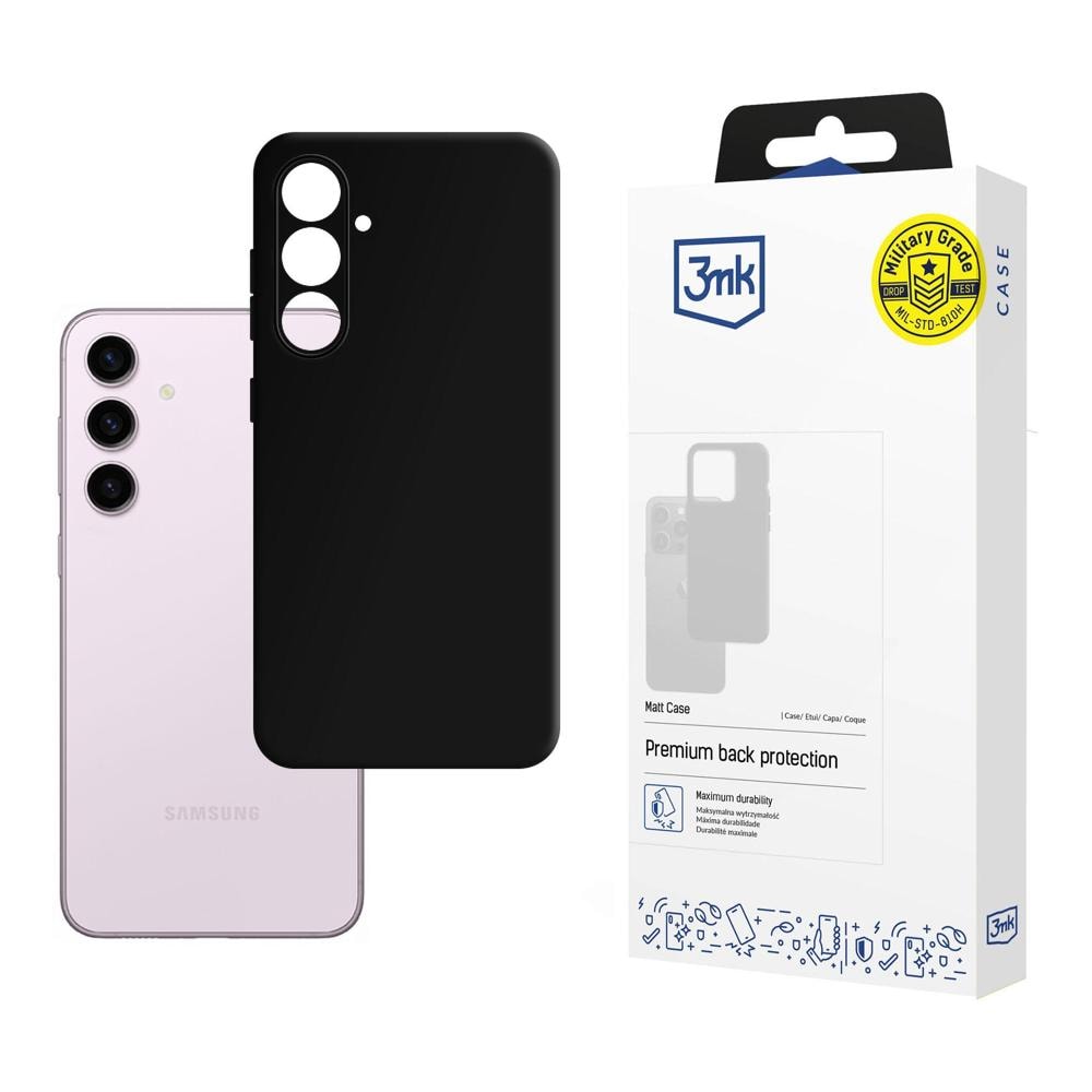 3mk matt deksel til Samsung Galaxy S24+ – svart