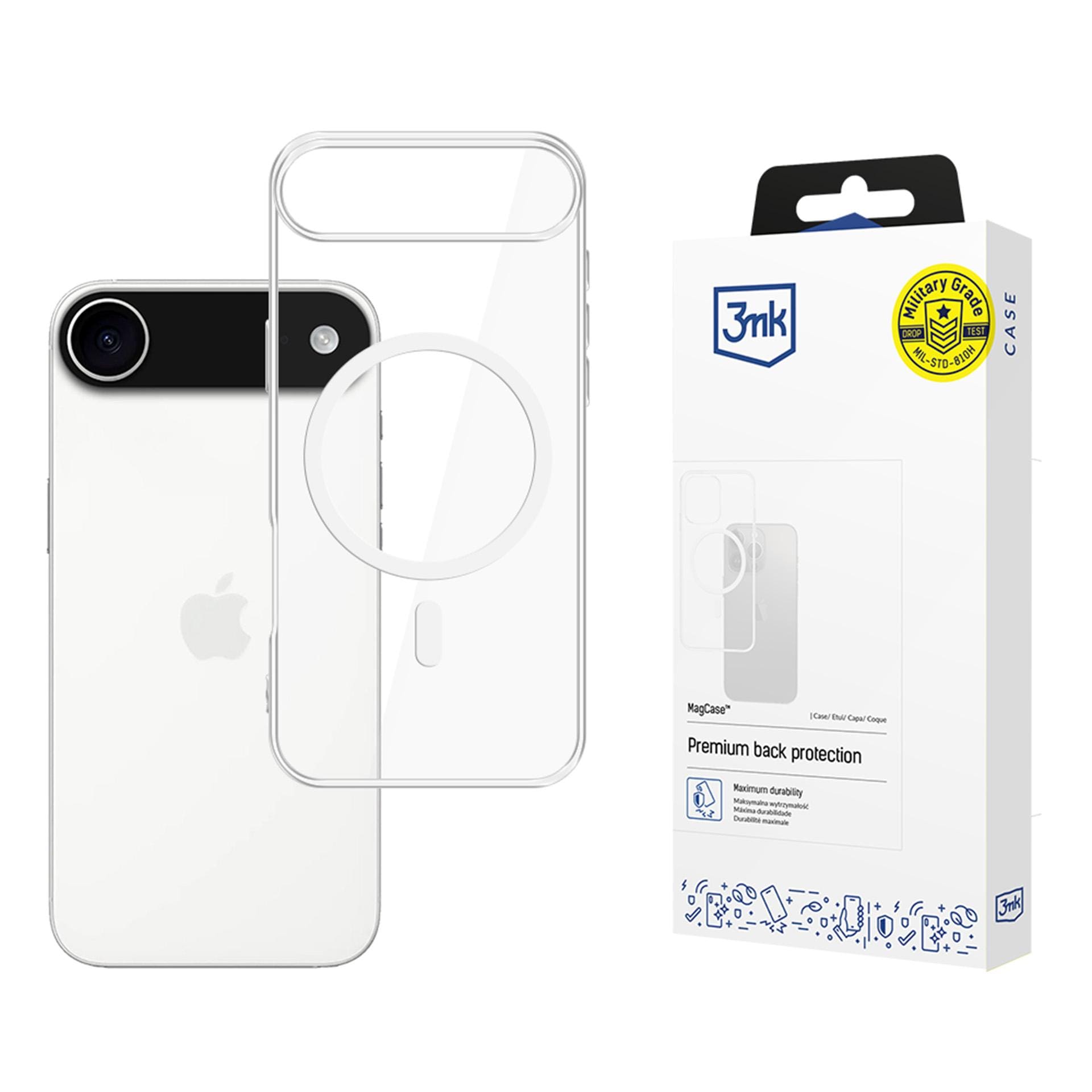 3mk MagCase til iPhone 17 Air – gjennomsiktig
