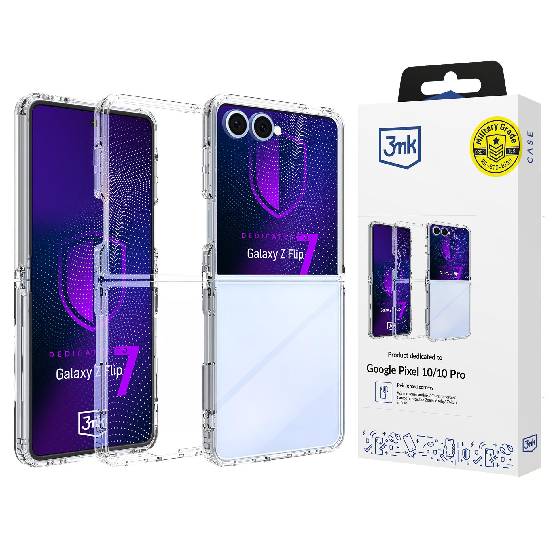 3mk Armor-etui til Samsung Galaxy Z Flip 7 – gjennomsiktig