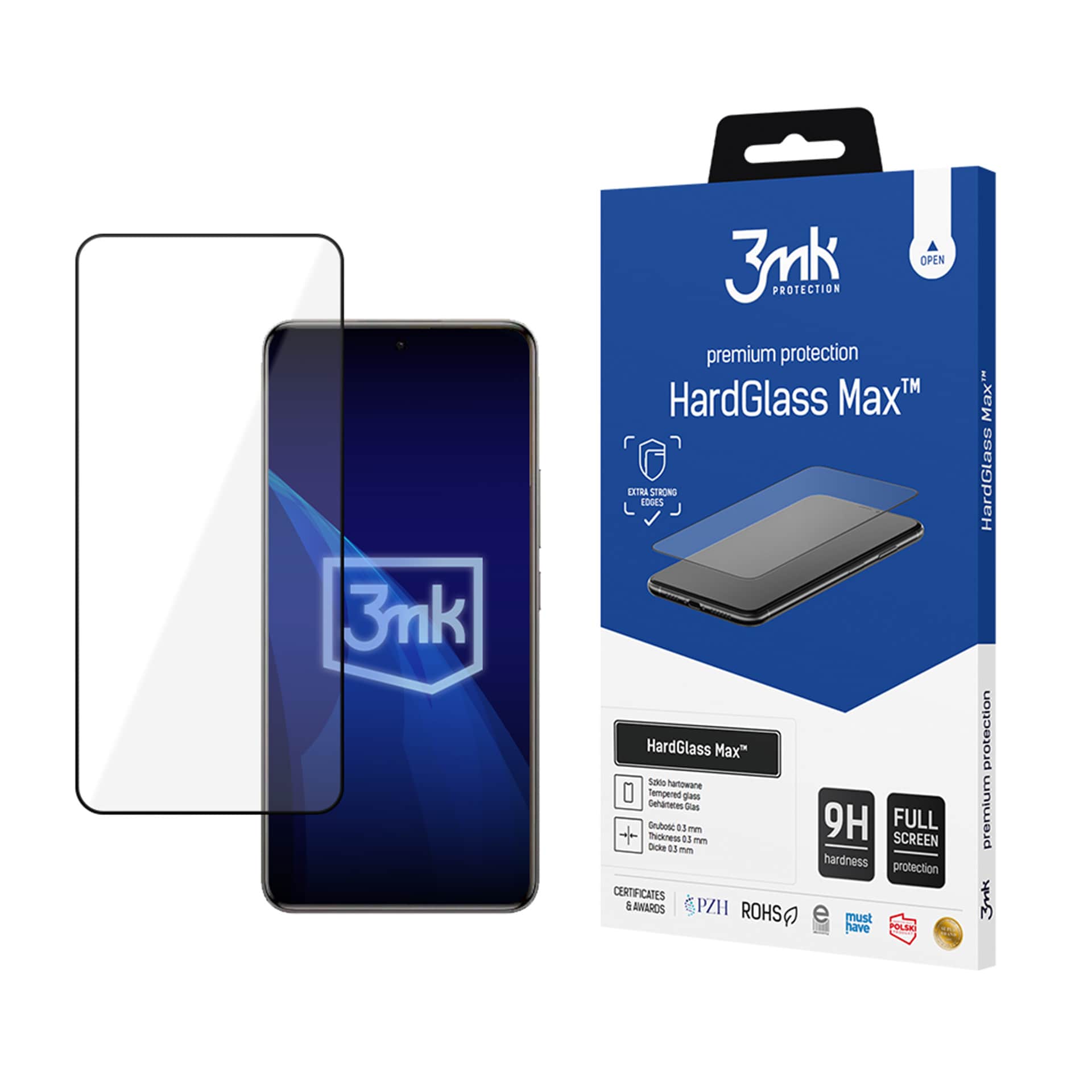 3mk HardGlass svart herdet glass til Xiaomi Redmi Note 15 Pro 4G