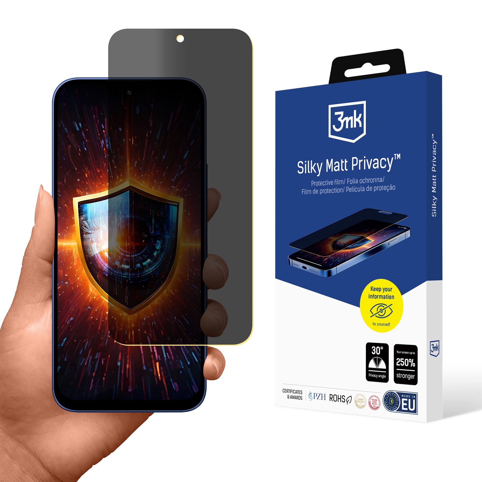 3mk Silky Matt Privacy matt skjermbeskytter til Xiaomi Redmi 17 4G / 5G