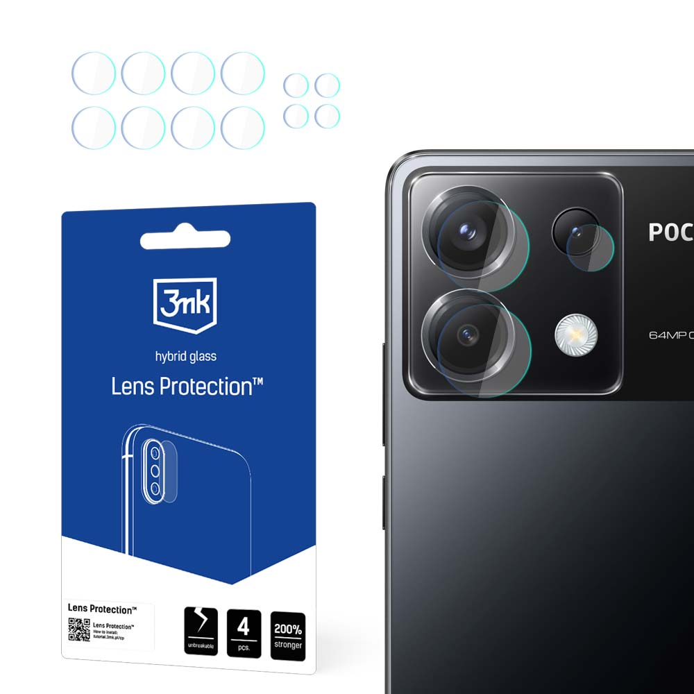 Product Image for 3mk Lens Protection™ hybridkamera-glass til Xiaomi Poco X6 5G