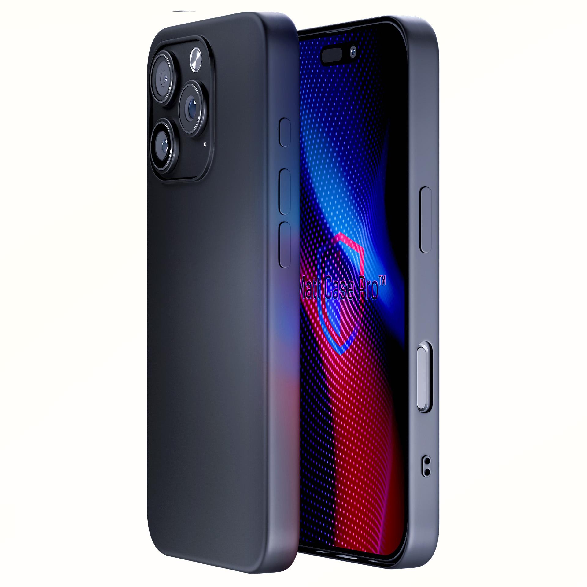 3mk Matt Case Pro til Apple iPhone 16 Pro – matt svart