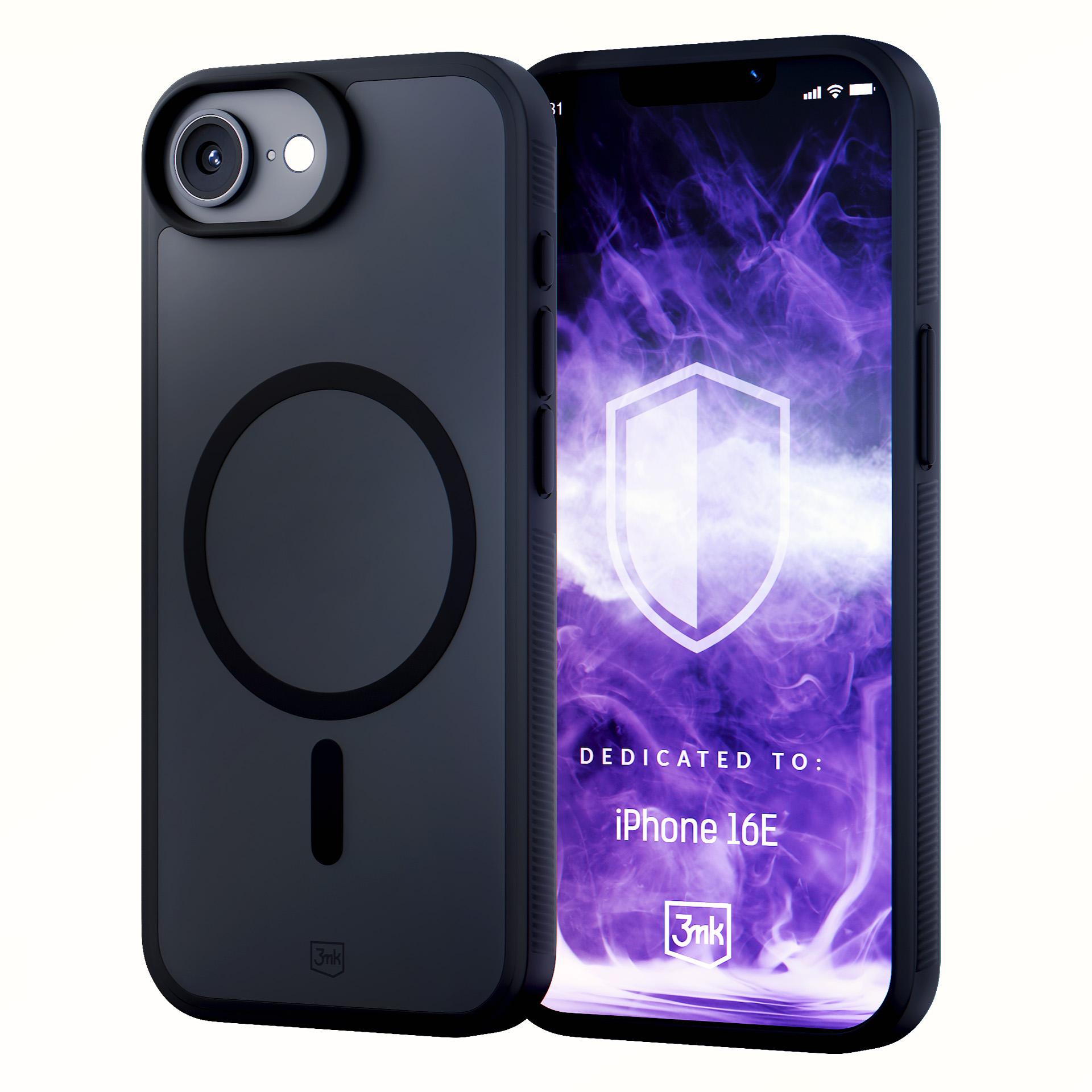3mk Smoke MagCase til Apple iPhone SE4/16E – matt svart
