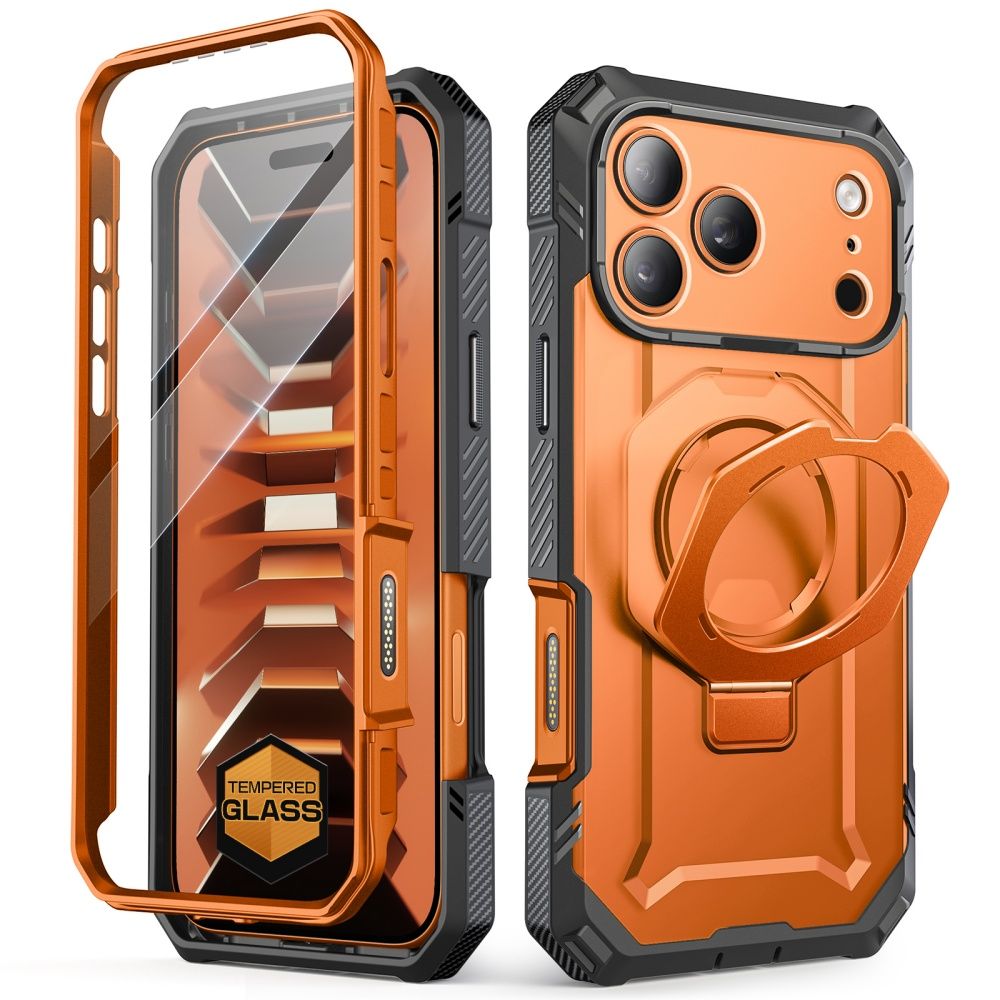 Supcase Grip Pro Mag MagSafe-etui til iPhone 18 Pro / 17 Pro – Oransje