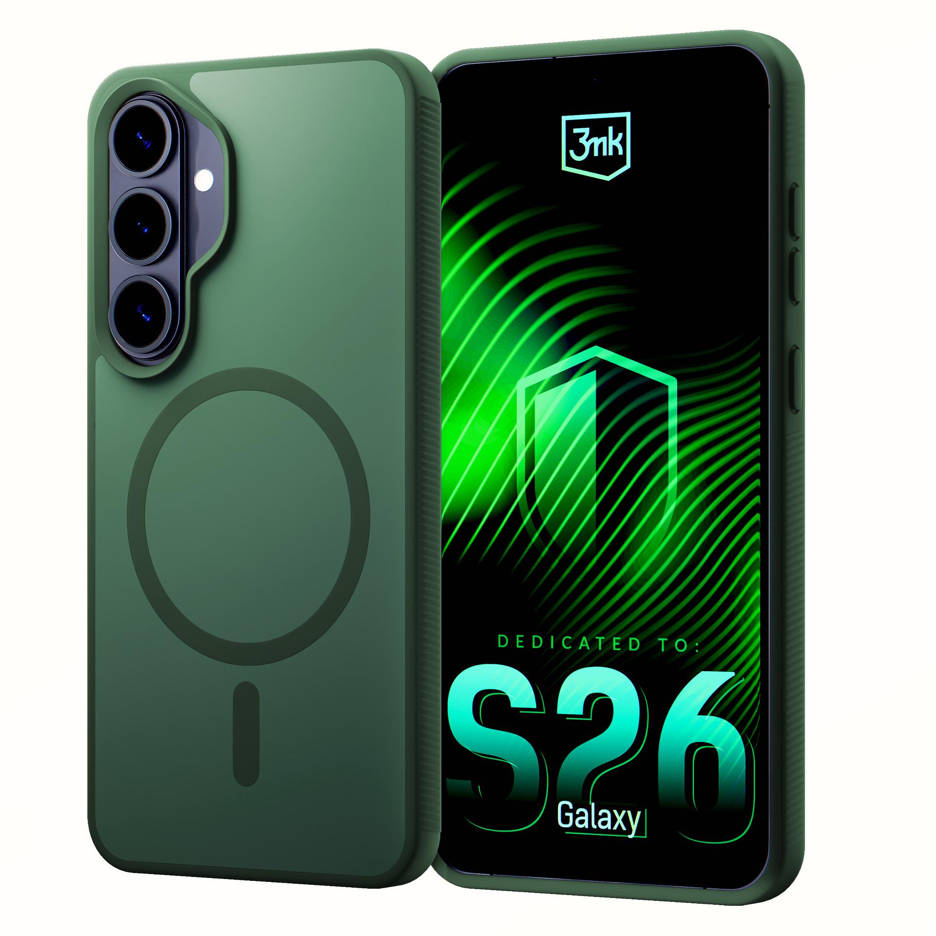 3mk Smoke MagCase til Samsung Galaxy S26 – grønn