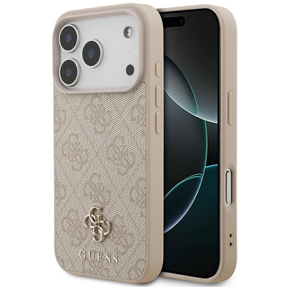 Guess 4G Small Classic Logo MagSafe-etui til iPhone 18 Pro / 17 Pro – Rosa