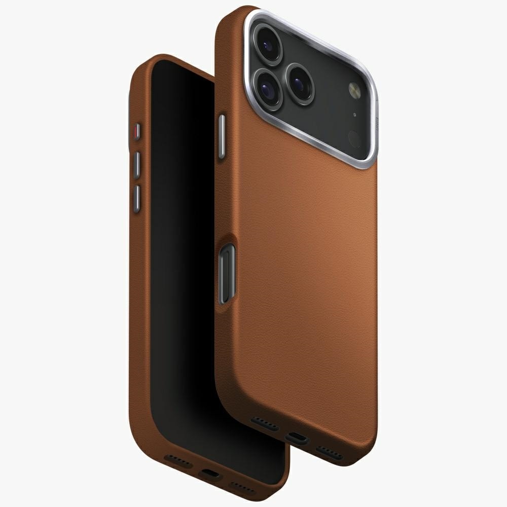 Uniq Lyden Magclick-ladetui til iPhone 17 Pro Max – brun