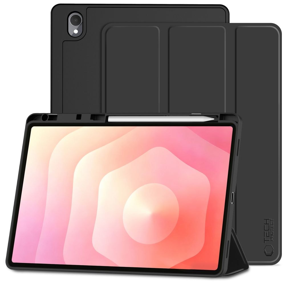 Tech-Protect SmartCase-penn til Samsung Galaxy Tab S12+ 12,4" X840 / X846B – svart
