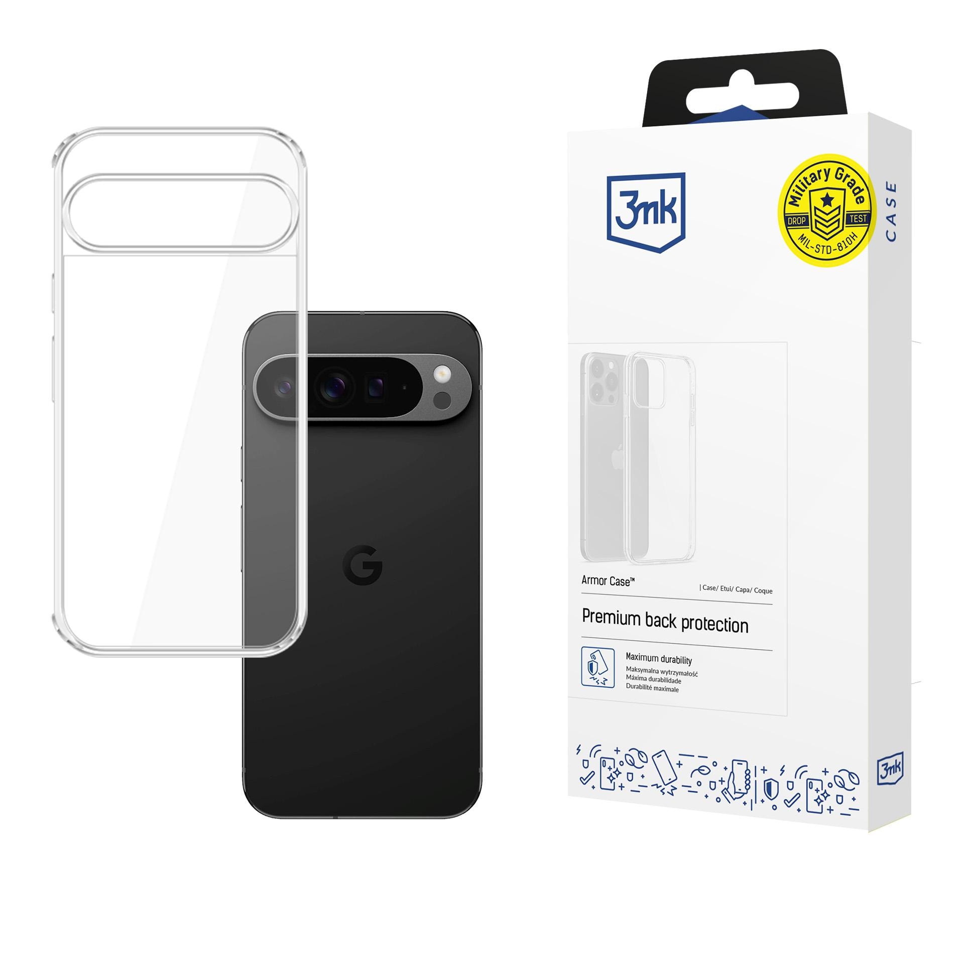 3mk Armor-etui til Google Pixel 10 Pro XL – gjennomsiktig
