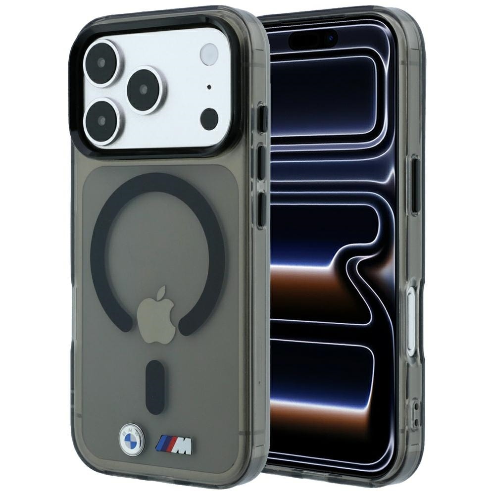 BMW M IML-etui med MagSafe, logo og detaljer i blank metallfinish til iPhone 17/18 Pro – svart