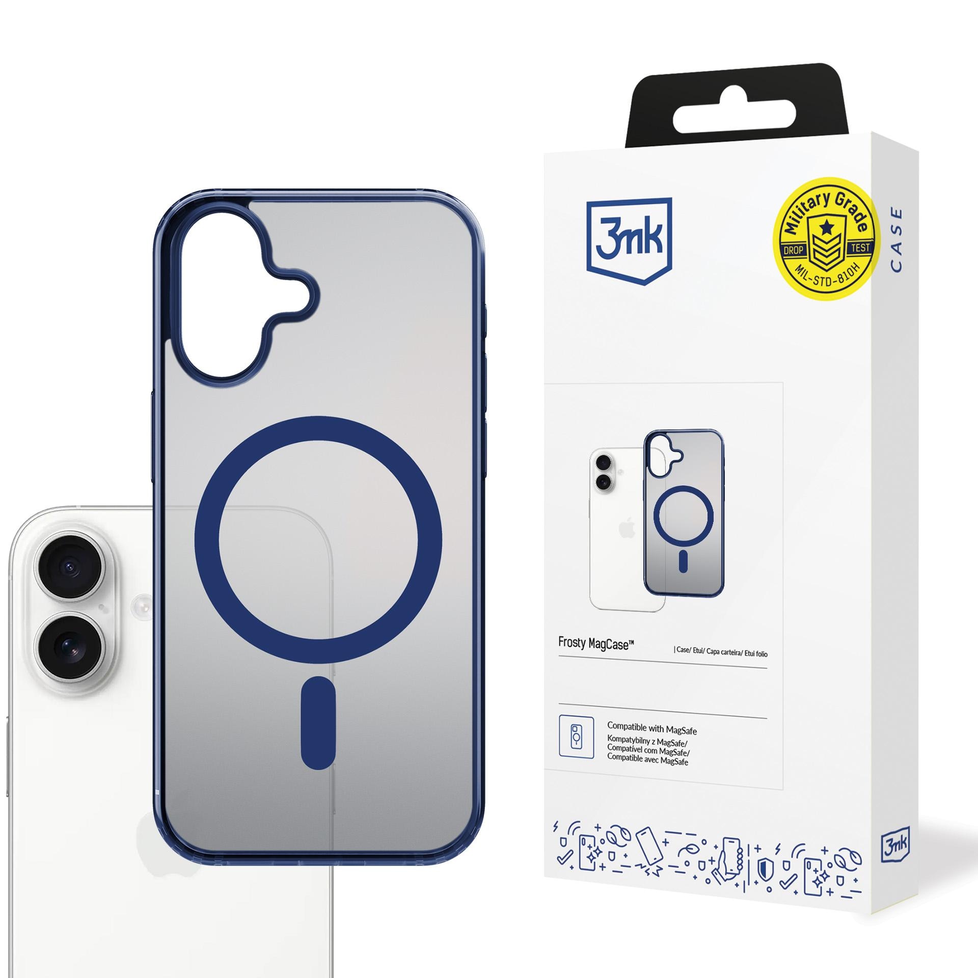 3mk Frosty MagCase til iPhone 17 – blå
