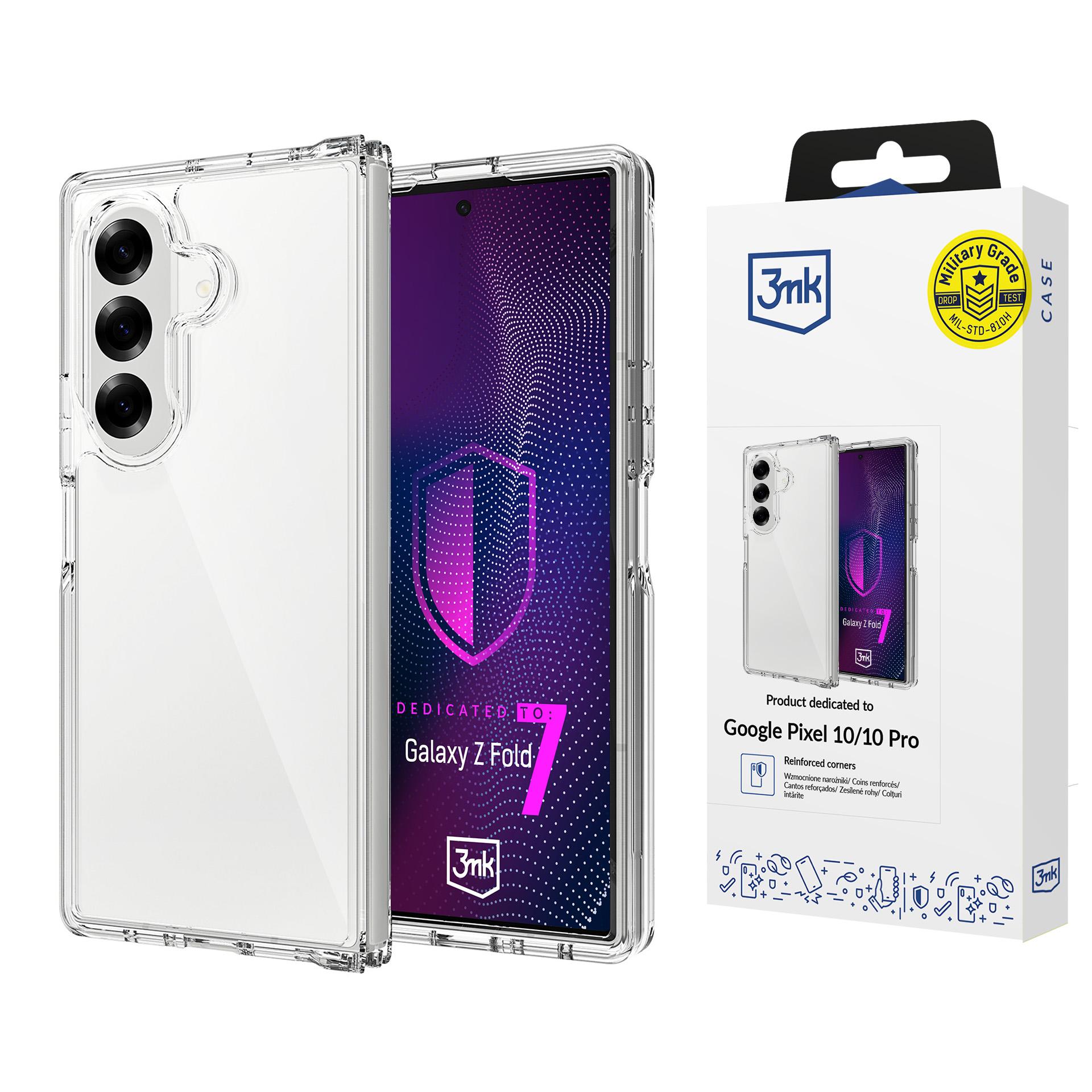 3mk Armor-etui til Samsung Galaxy Z Fold 7 – gjennomsiktig