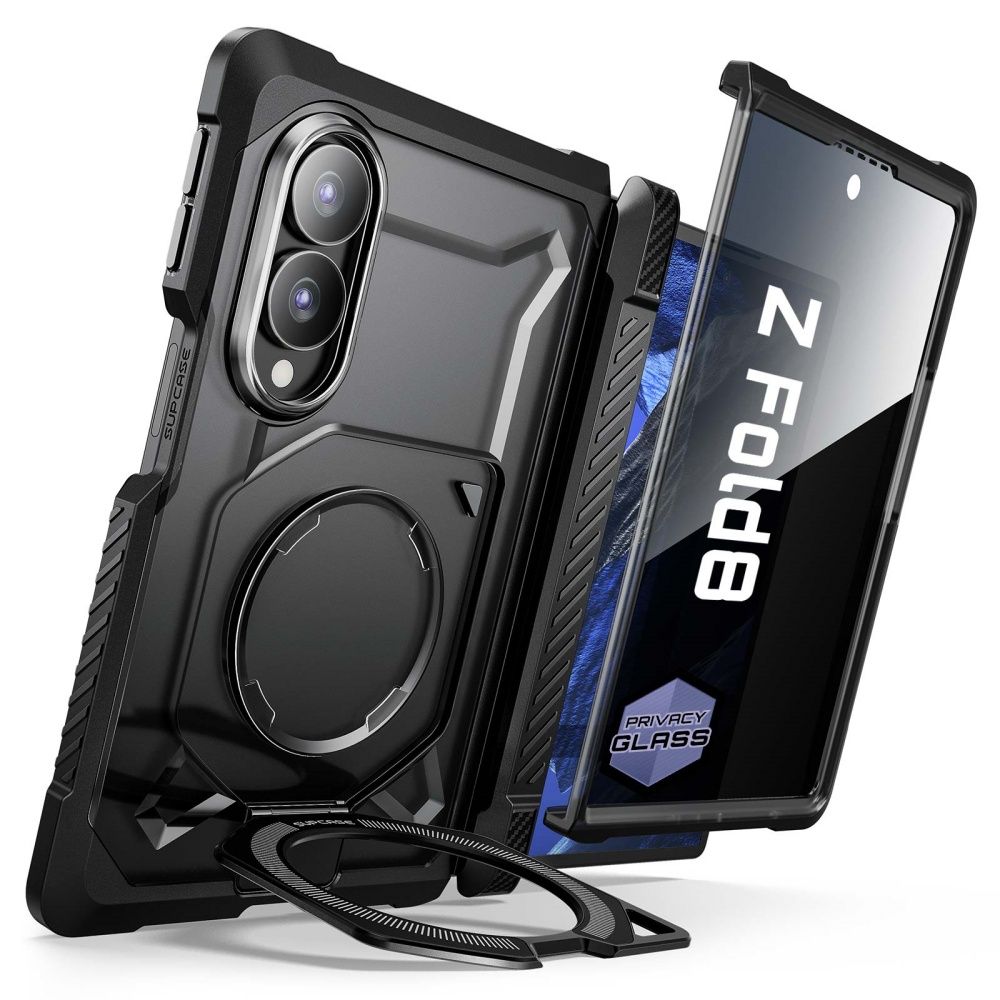 Supcase UB Grip Mag MagSafe Privacy-etui til Samsung Galaxy Z Fold 8 – svart