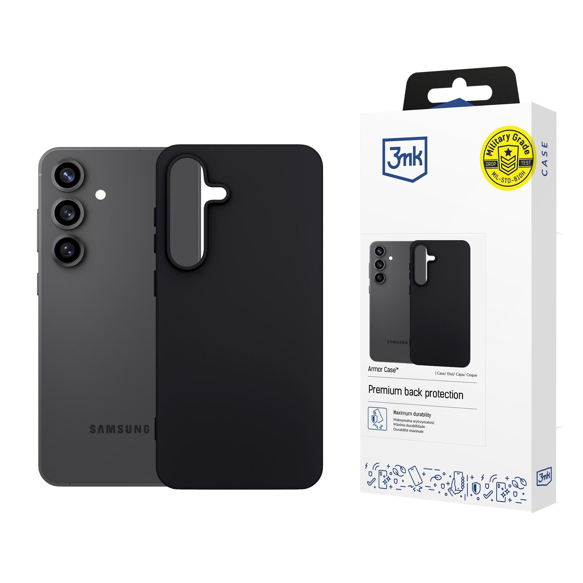 3mk matt deksel til Samsung Galaxy S25 FE – matt svart