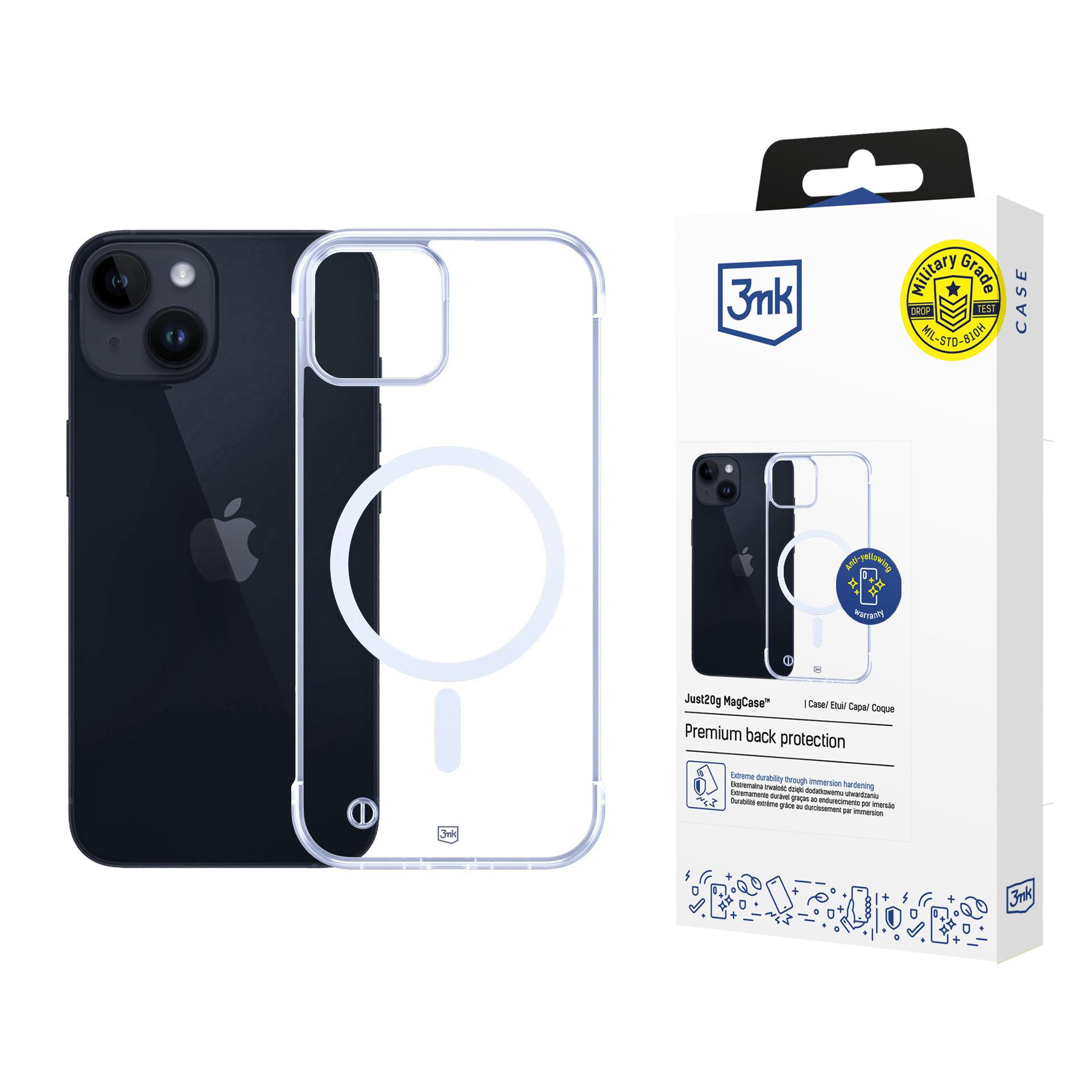 3mk Just20g MagCase til iPhone 14 – gjennomsiktig
