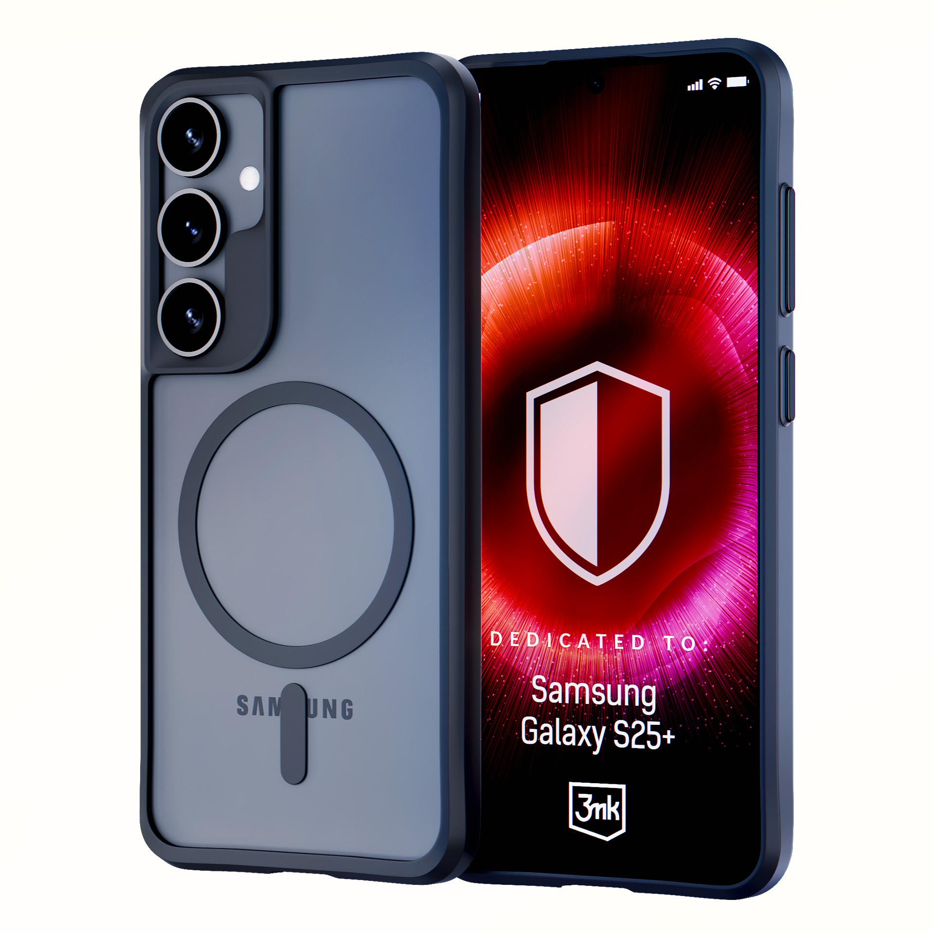 3mk Satin Armor MagCase til Samsung Galaxy S25+ – Gjennomsiktig