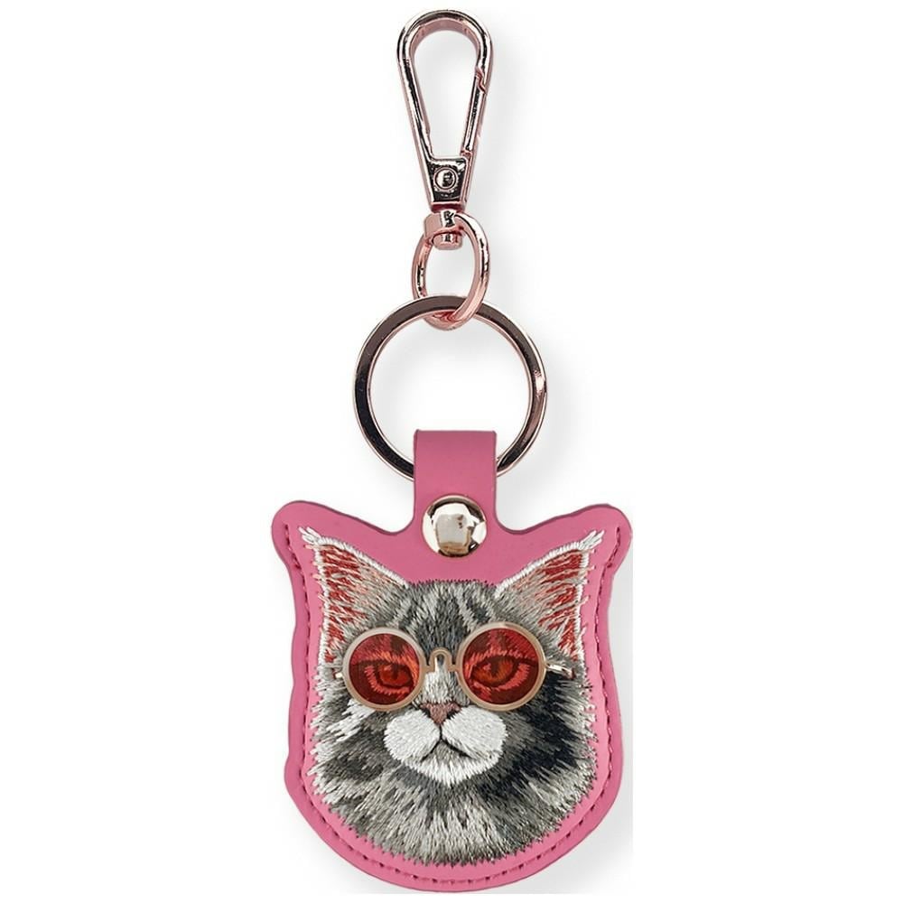 Nimmy Glasses – kult og søtt etui med kattemotiv – rosa