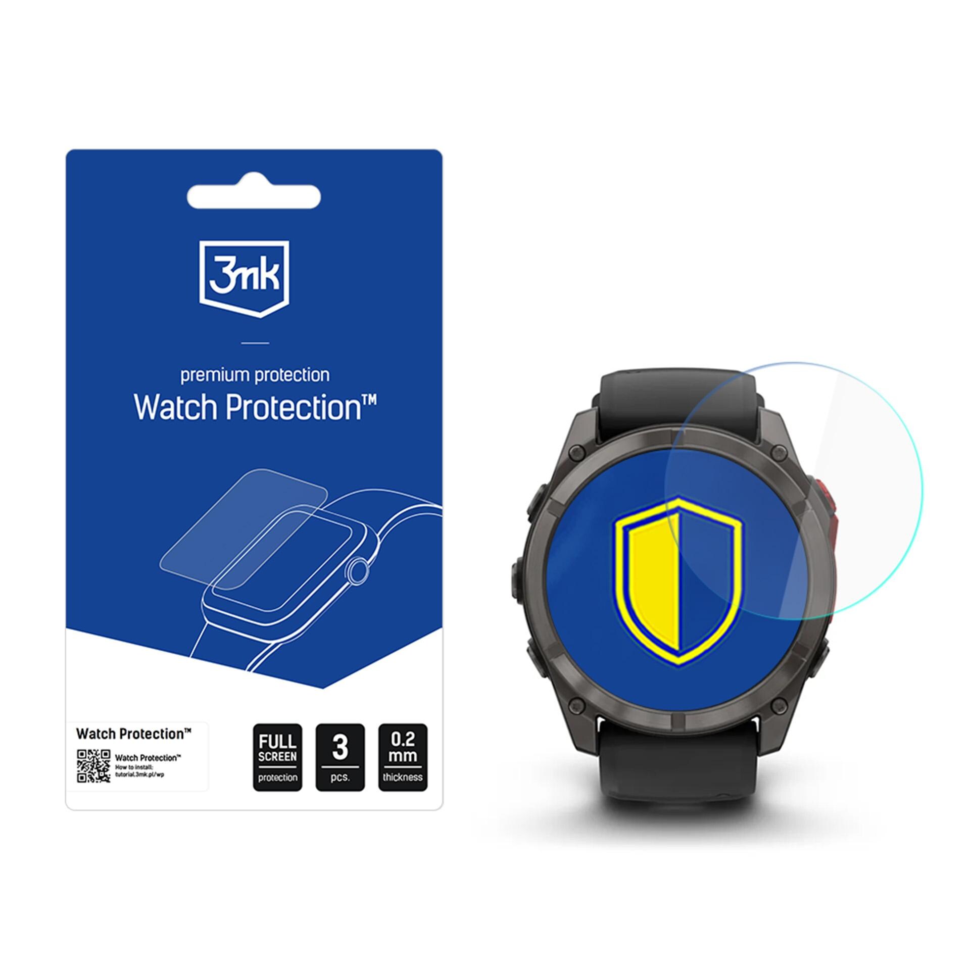 3mk Watch Protection ARC skjermbeskytter til Garmin Fenix 8 Pro 51 mm (AMOLED, MicroLED)