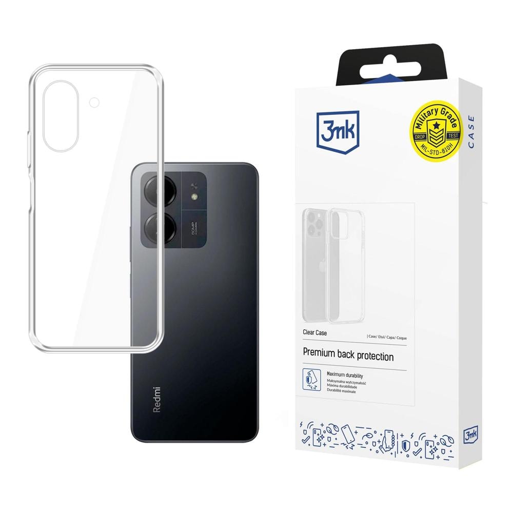 3mk gjennomsiktig deksel til Redmi 13C / Poco C65 – gjennomsiktig