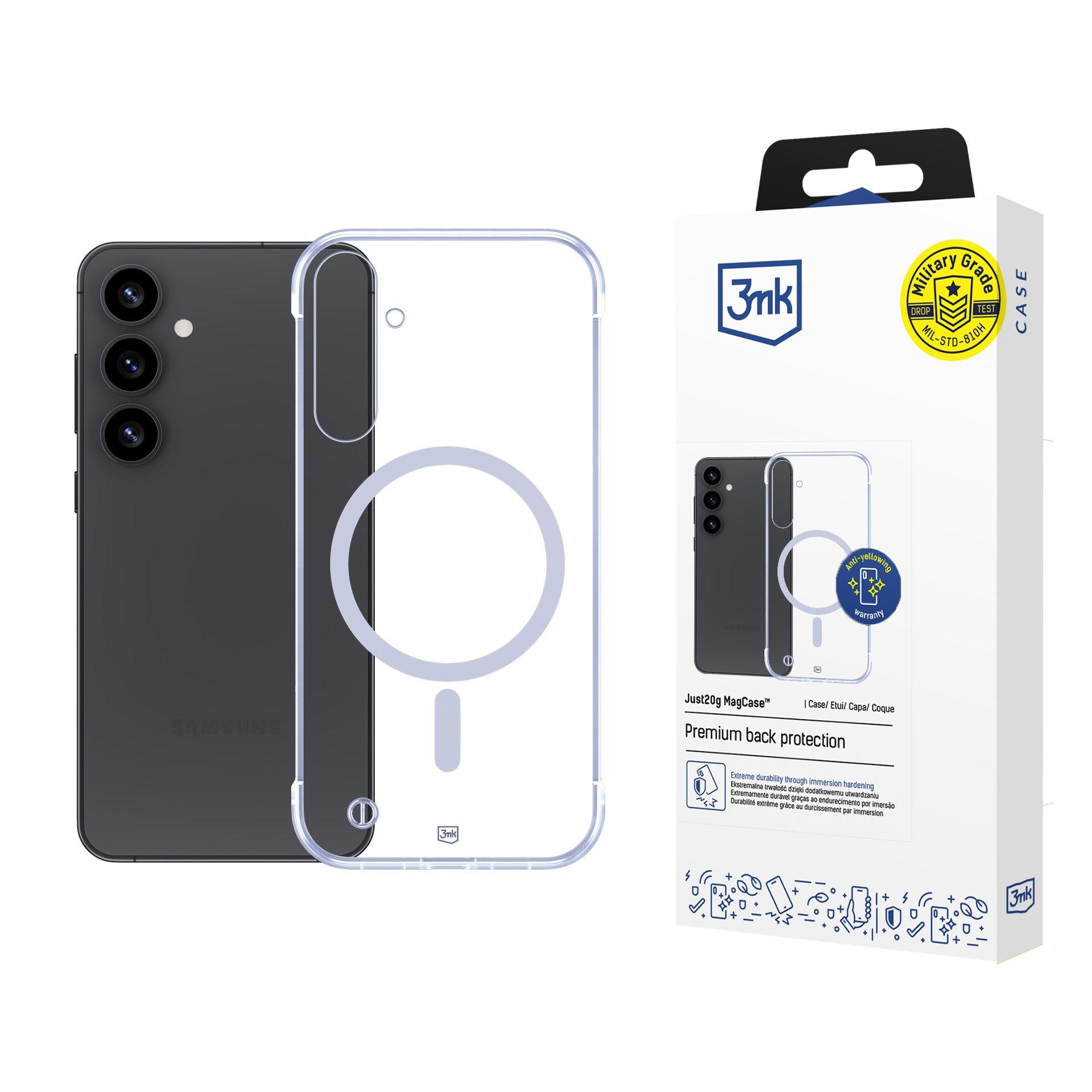3mk Just20g MagCase til Samsung Galaxy S25 – gjennomsiktig