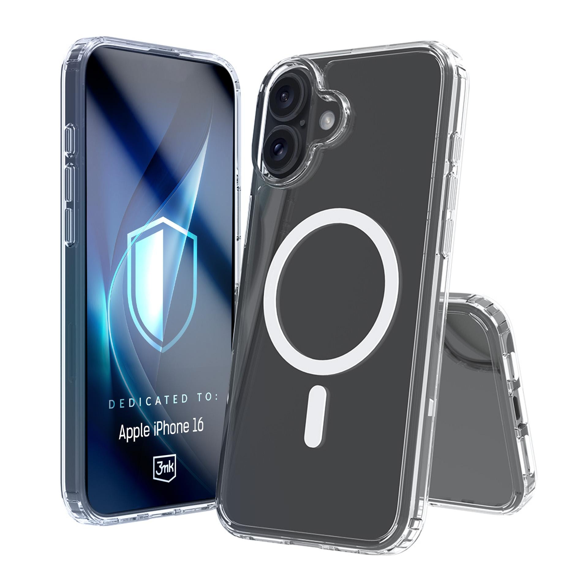 3mk Armor MagCase til iPhone 16 – gjennomsiktig