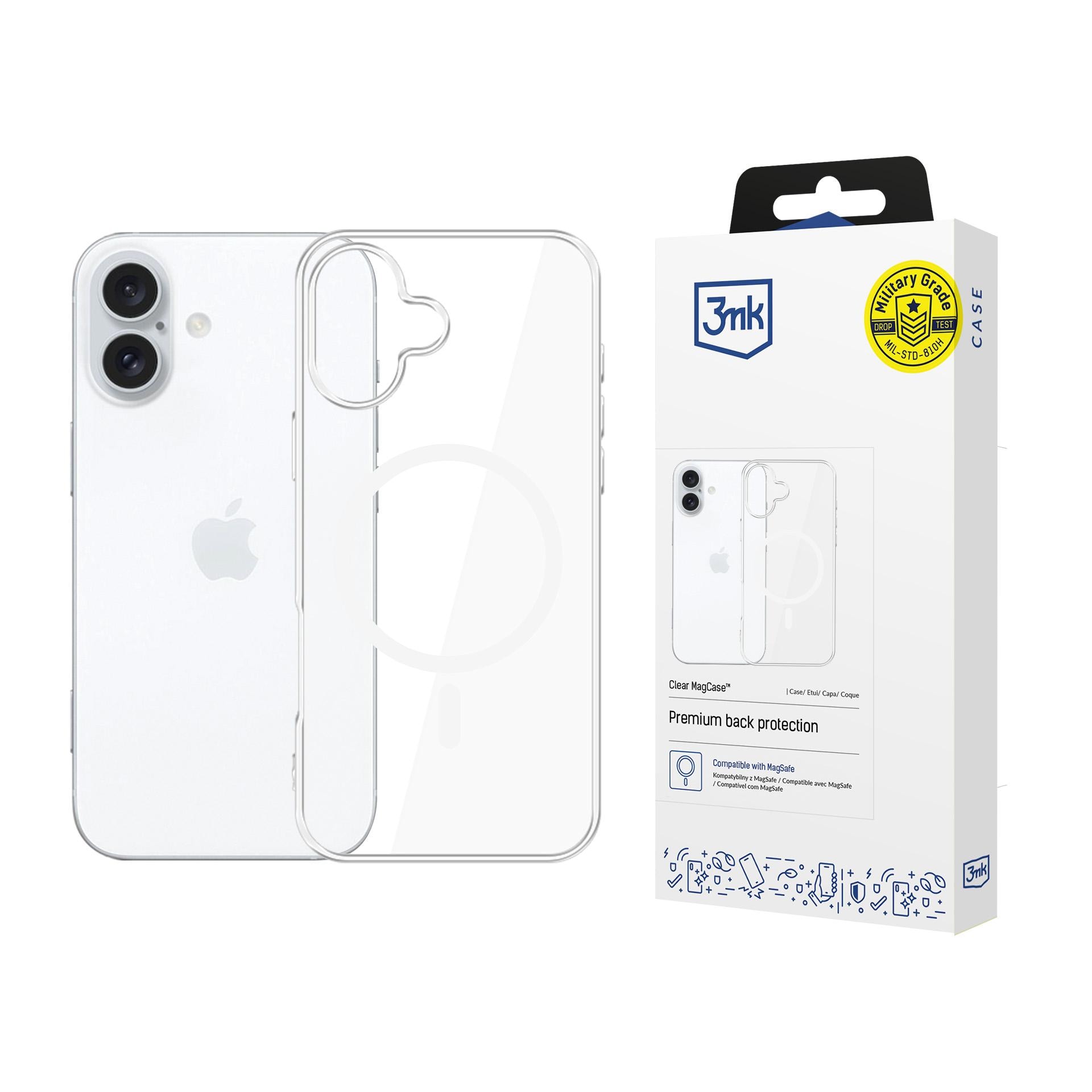 3mk Clear MagCase til Apple iPhone 17 – gjennomsiktig