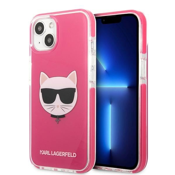 Karl Lagerfeld Choupette-etui til iPhone 13 mini – fuchsia