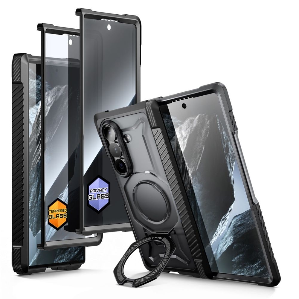 Supcase UB Grip Mag MagSafe 2-sett deksel til Samsung Galaxy Z Fold 8 – svart