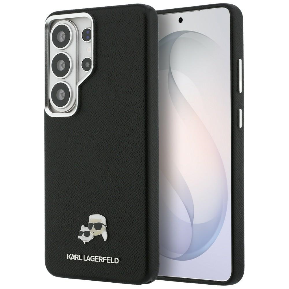 Karl Lagerfeld Saffiano KC Metal Logo MagSafe-etui til Samsung Galaxy S26 Ultra – svart