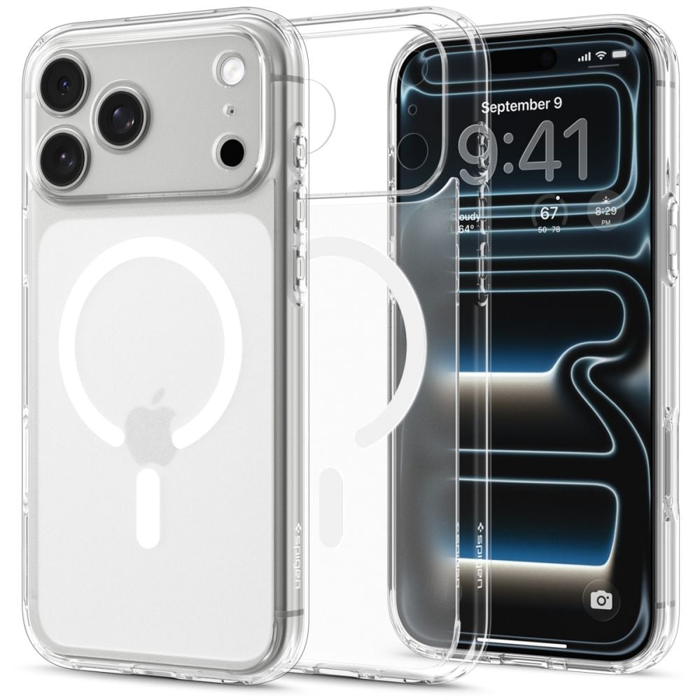 Spigen Ultra Hybrid MagSafe-etui til iPhone 18 Pro Max / 17 Pro Max – frosthvit
