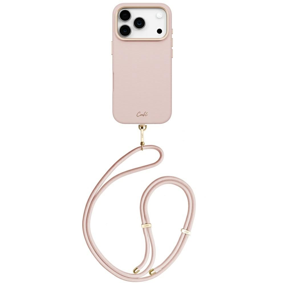 Uniq Coehl Mirelle magnetisk ladetaske til iPhone 17 Pro – rosa