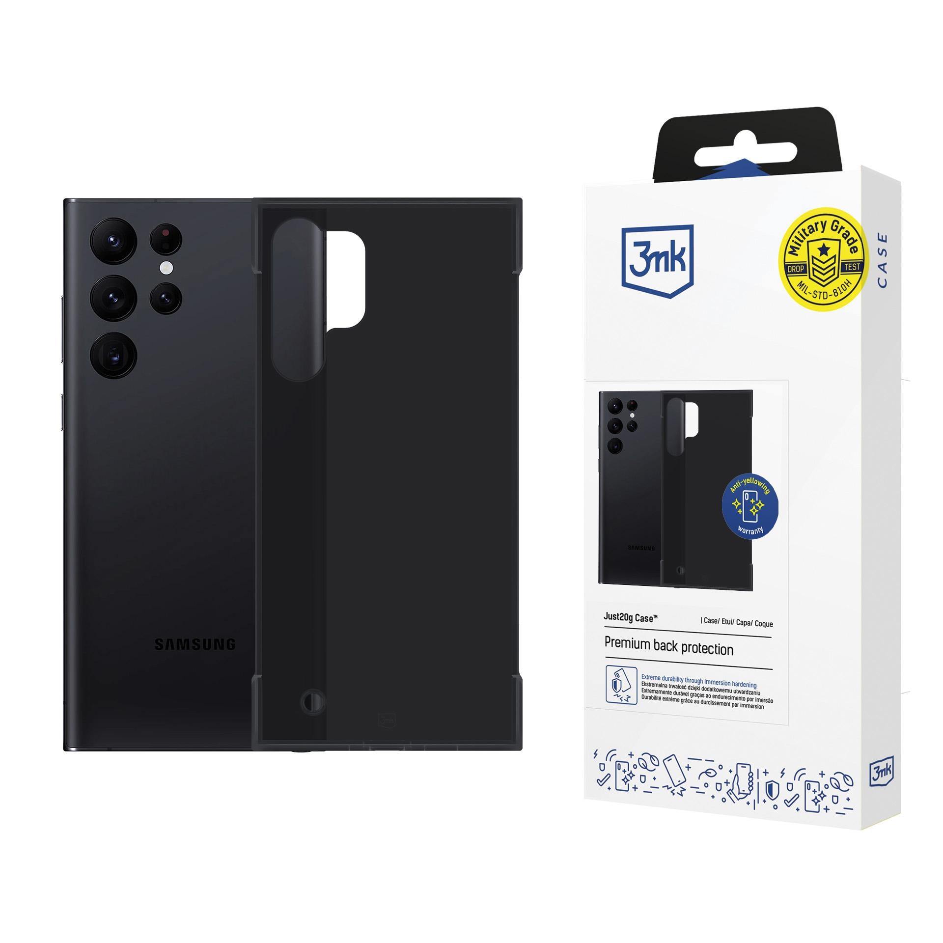 3mk Just20g matt deksel til Samsung Galaxy S24 Ultra – matt svart