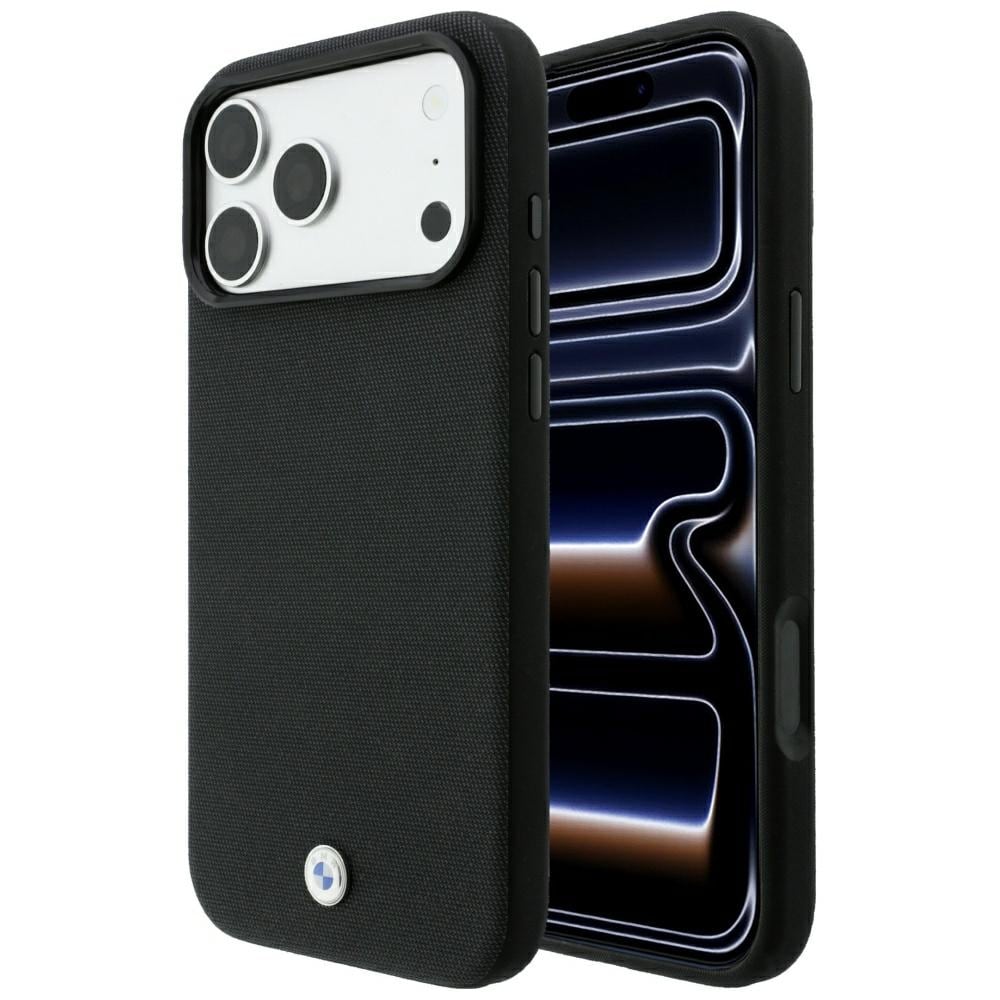 BMW MagSafe-etui med Kevlar- og metallogo for iPhone 18 Pro / 17 Pro – svart