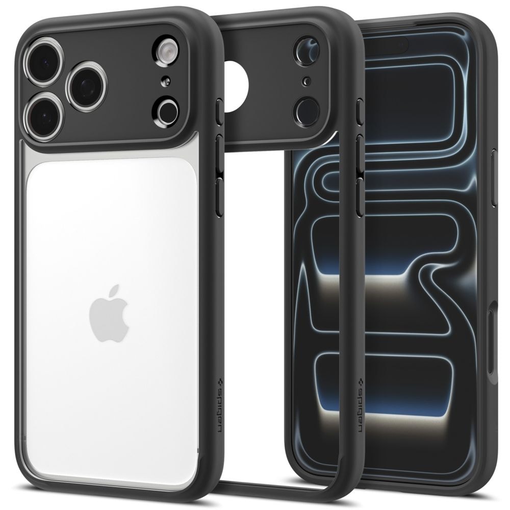 Spigen Ultra Hybrid-etui til iPhone 18 Pro / 17 Pro – matt svart