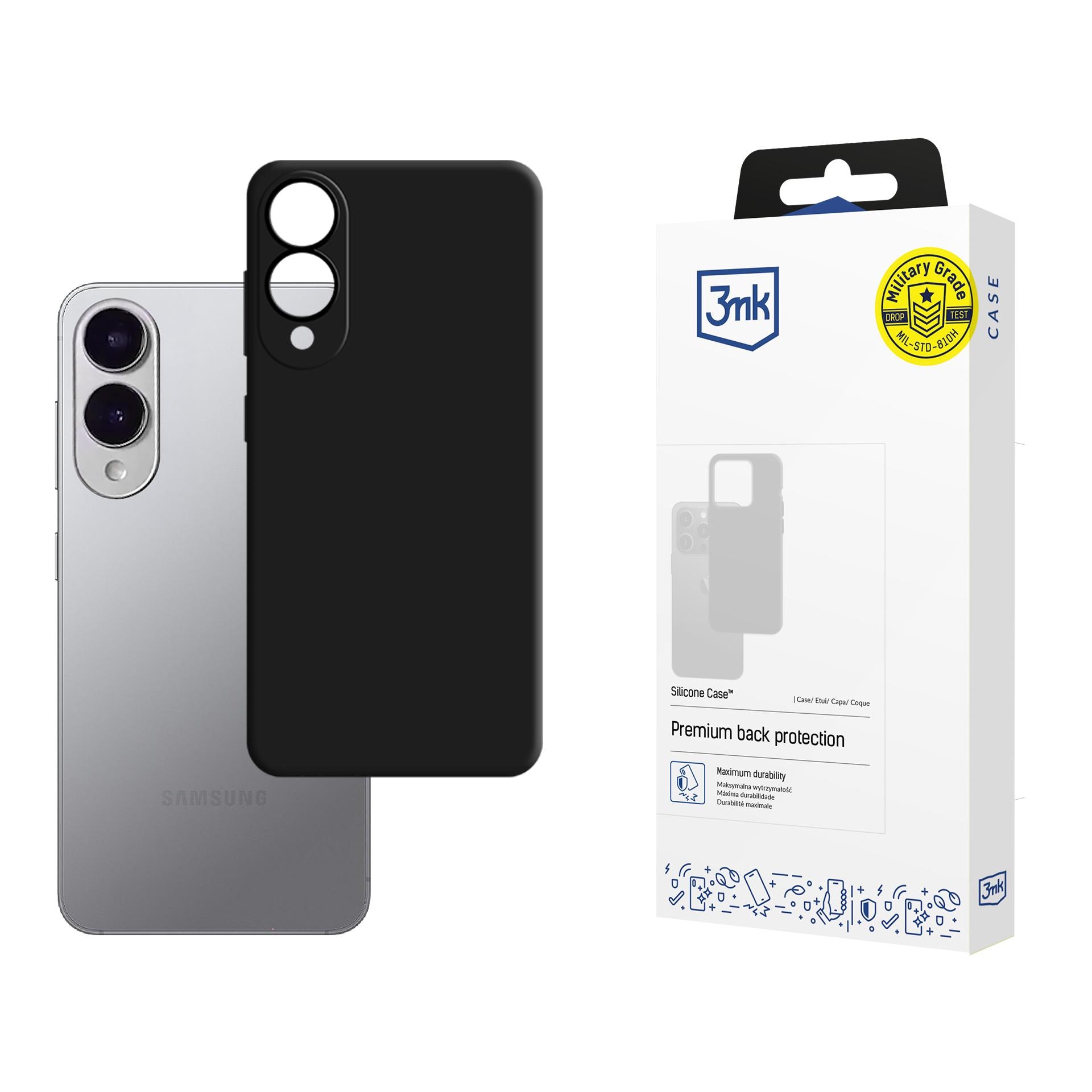 3mk silikonetui til Samsung Galaxy S25 Edge – svart
