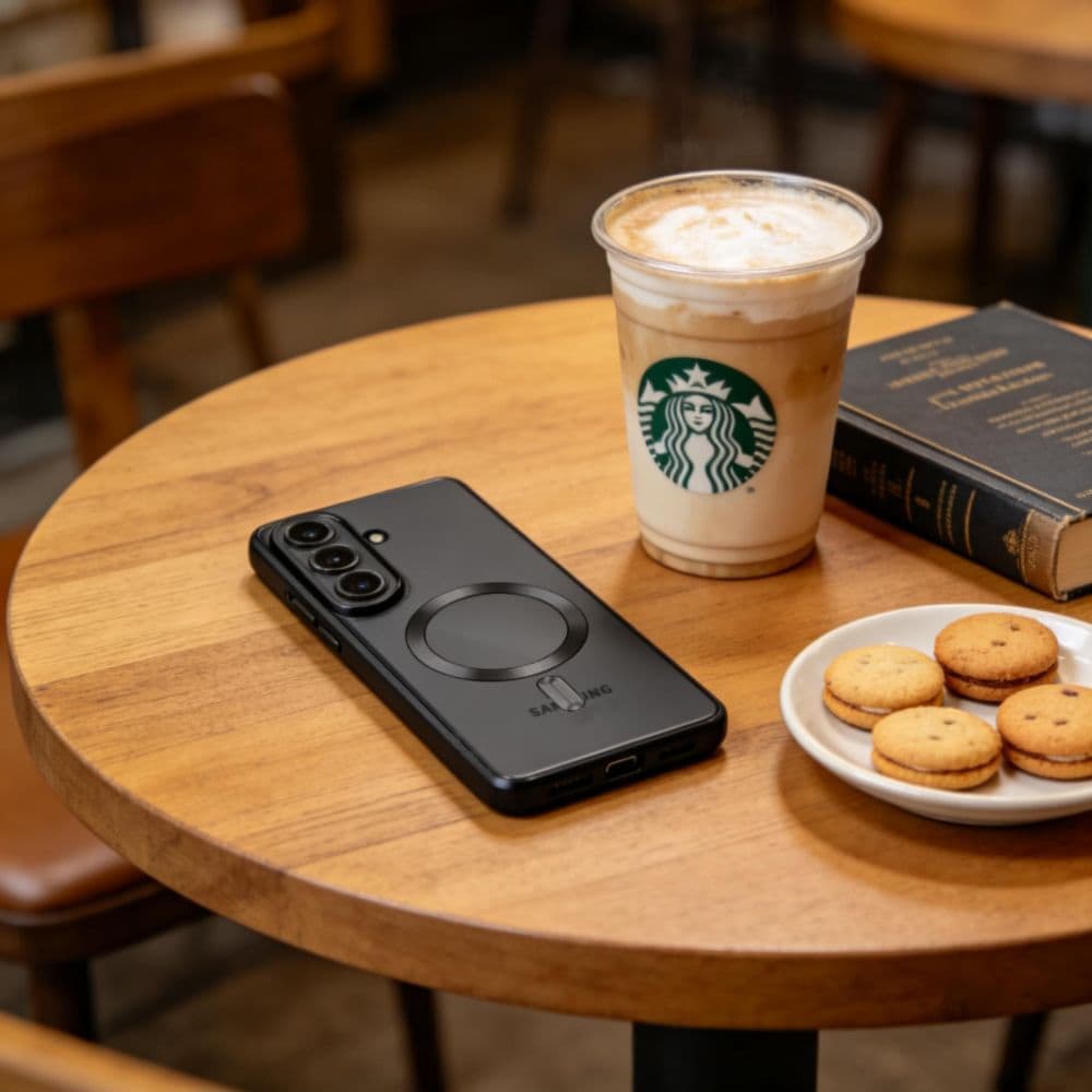 Tech-Protect MagFlex MagSafe-etui til Samsung Galaxy A27 5G – Klar svart