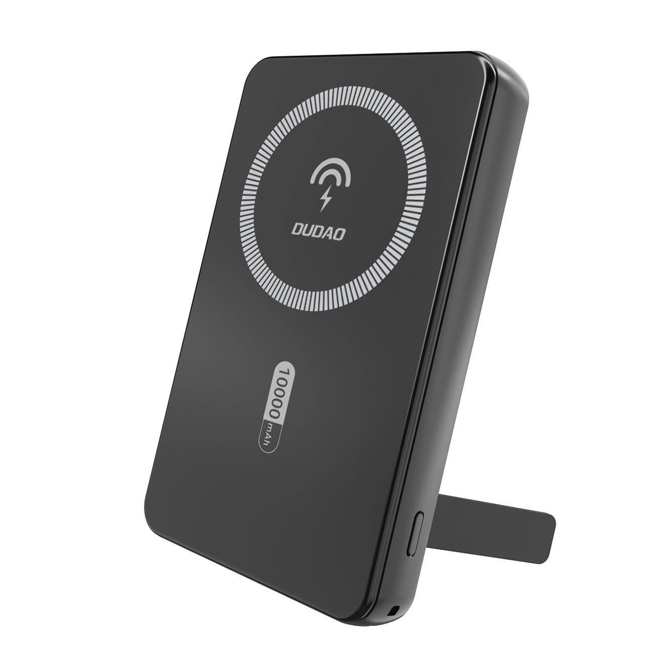 Dudao K14S+ 10 000 mAh 22,5 W magnetisk powerbank m/ USB-A/USB-C, MagSafe, stativ – svart