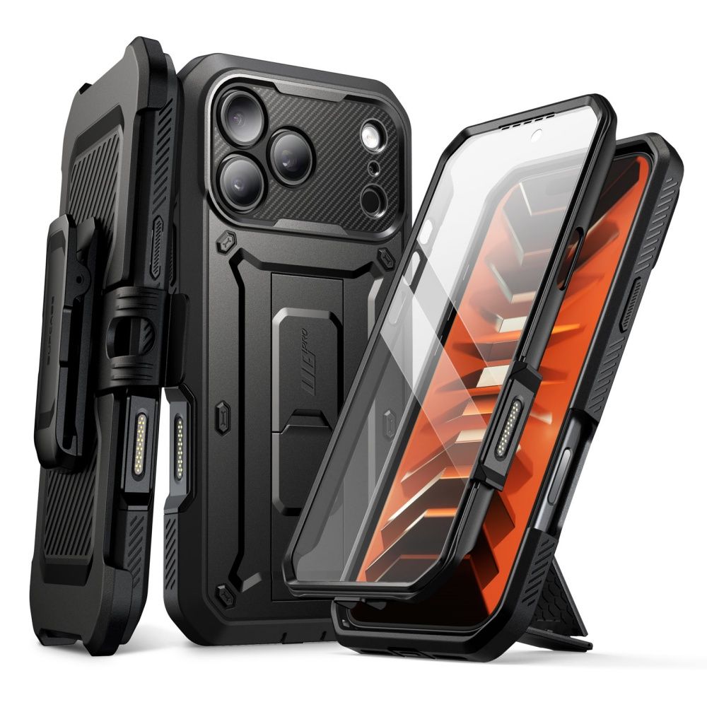 Supcase Unicorn Beetle Pro-etui til iPhone 18 Pro Max / 17 Pro Max – svart
