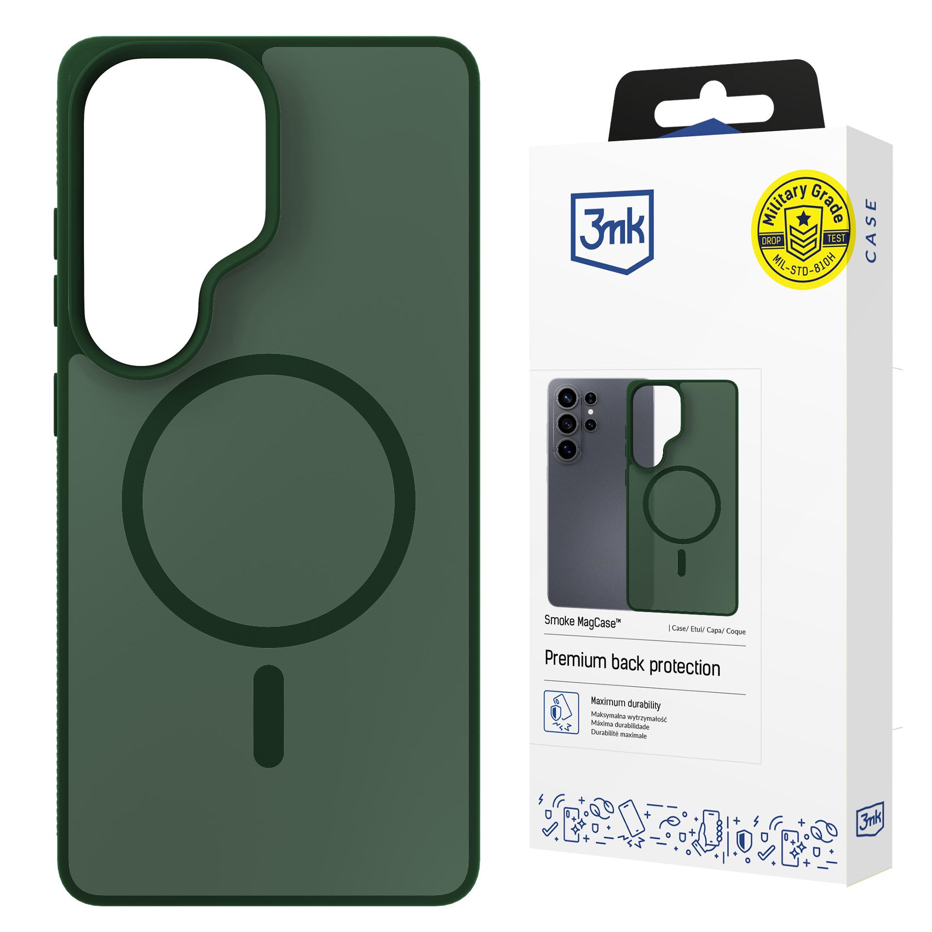 3mk Smoke MagCase til Samsung Galaxy S26 Ultra – grønn