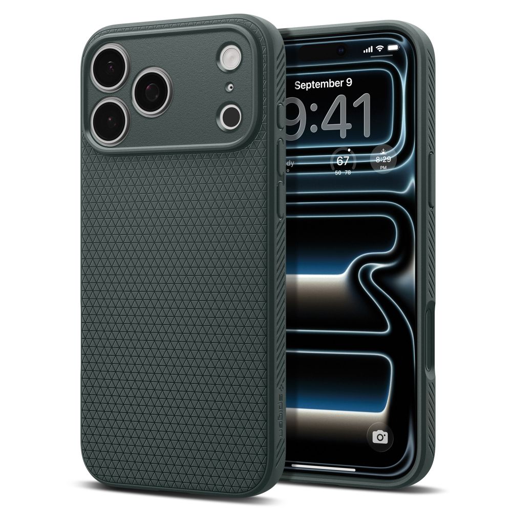 Spigen Liquid Air-etui til iPhone 18 Pro Max / 17 Pro Max – grønn