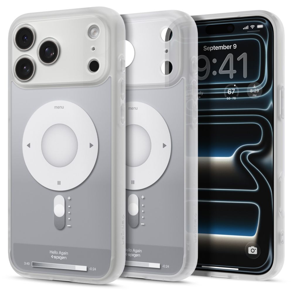 Spigen Ultra Hybrid MagSafe-etui til iPhone 18 Pro / 17 Pro – sølv