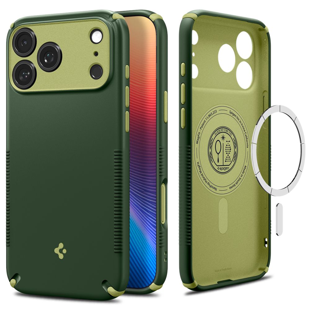Spigen Nano Pop MagSafe-etui til iPhone 18 Pro / 17 Pro – grønn