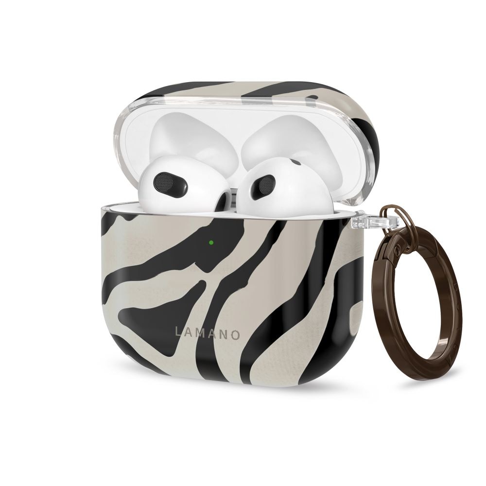 Tech-Protect Lamano-etui til AirPods 4 / 5 – svart og beige