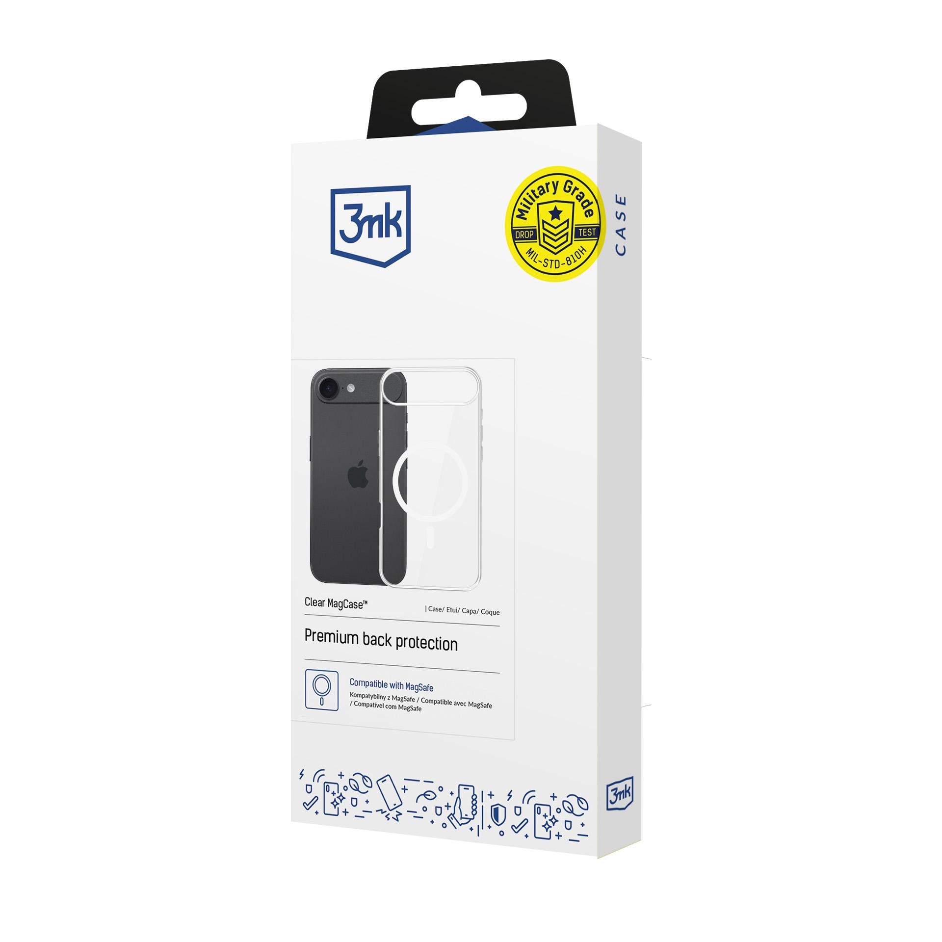 3mk Clear MagCase til Apple iPhone 17 Air – gjennomsiktig