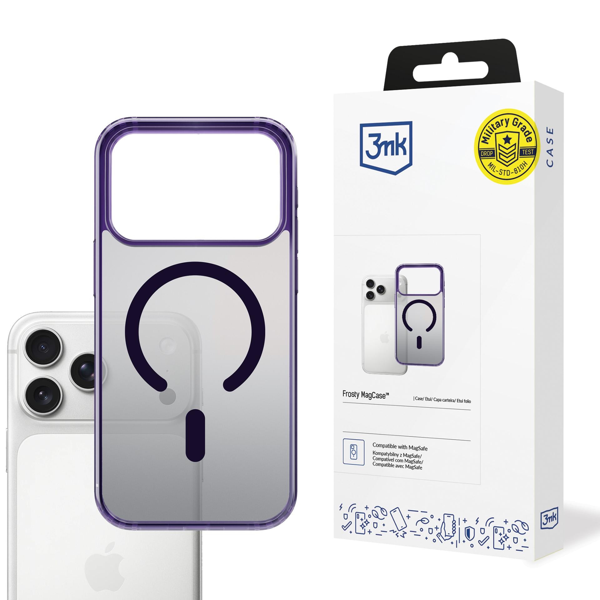 3mk Frosty MagCase til iPhone 17 Pro Max – Lilla