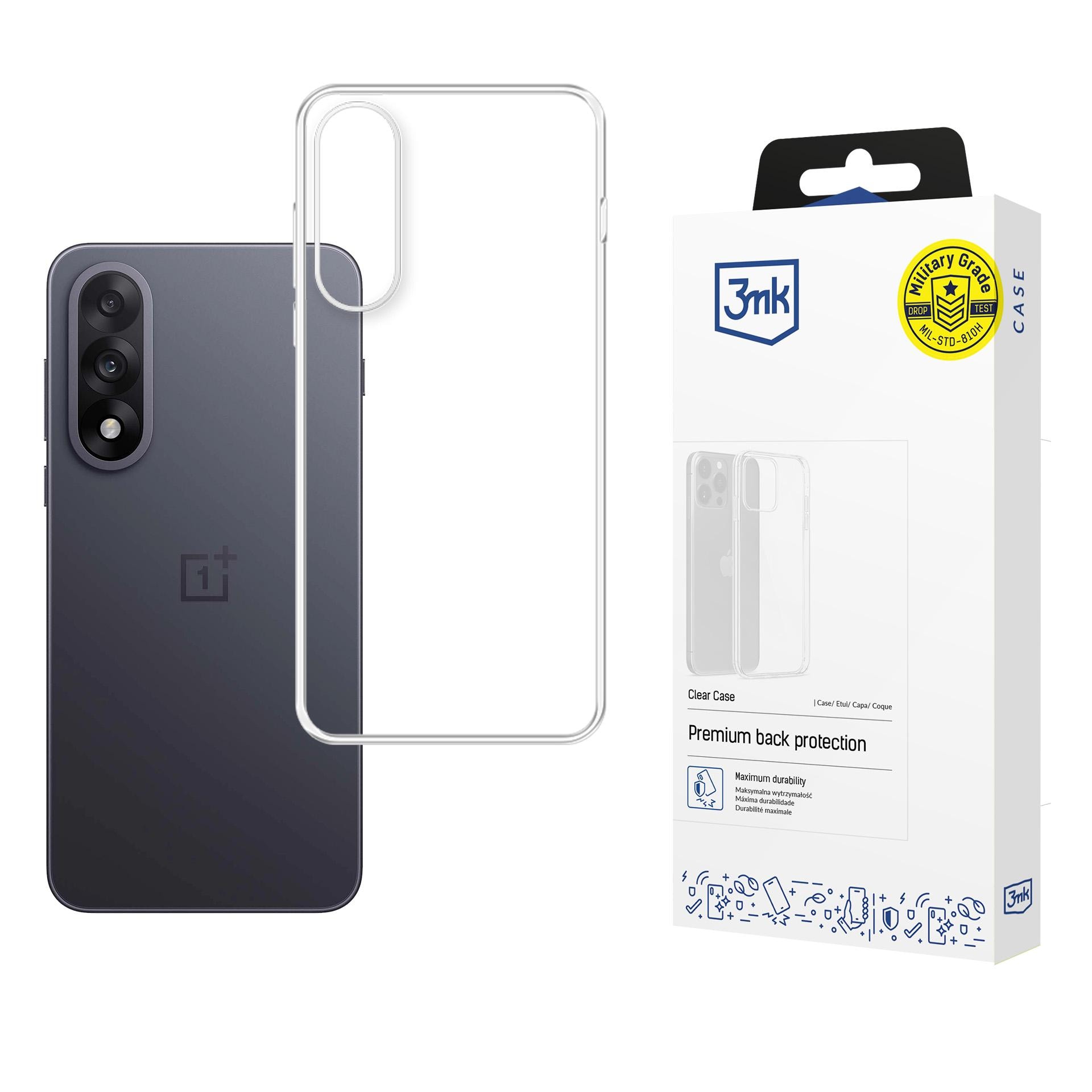 3mk gjennomsiktig deksel til OnePlus Nord 5 – gjennomsiktig